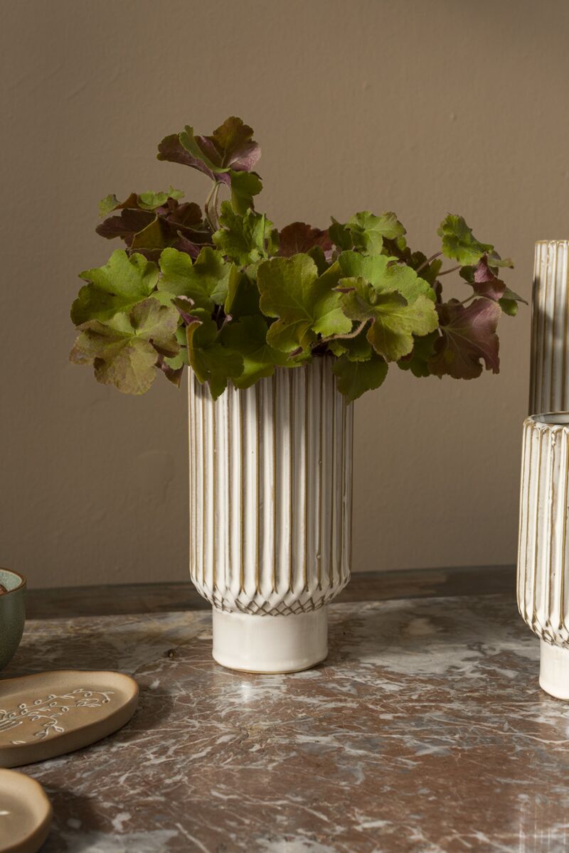 Avalor Planter - Mediterranean Decor - Ivory Beige