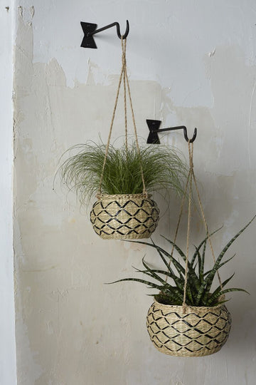 Woven Planter - Wicker Hanging Planter